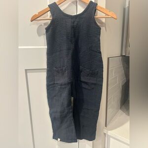 Bacabuche Gauze Relaxed Jumpsuit dark gray  4-5 year